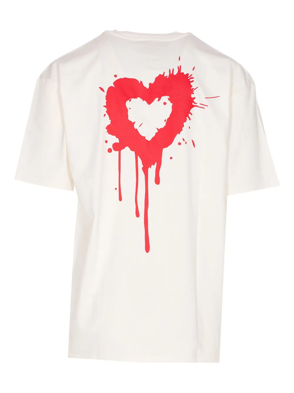 Vision Of Super heart-print cotton T-shirt - Wit