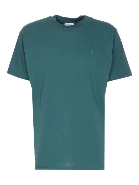 Family First embroidered-heart crew-neck T-shirt
