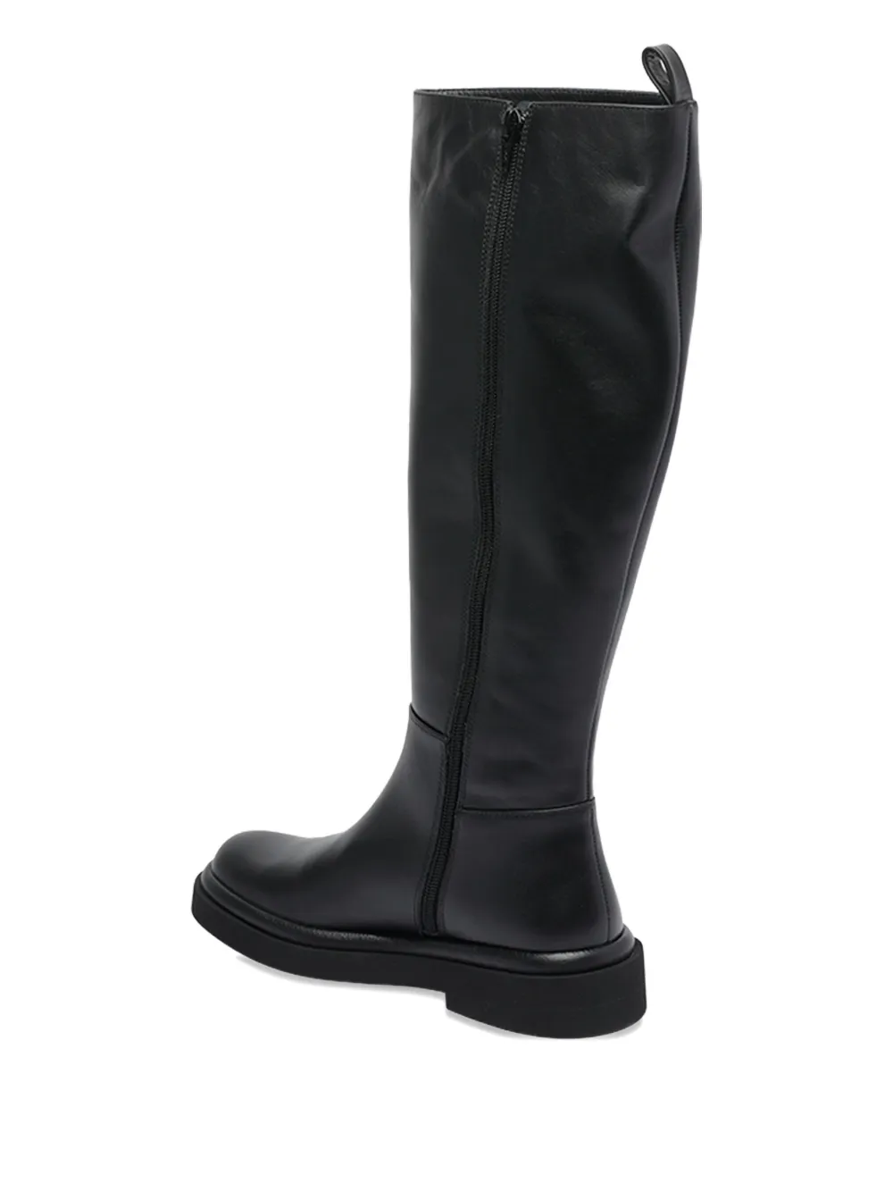Paloma Barceló zip-detail calf leather boots Black