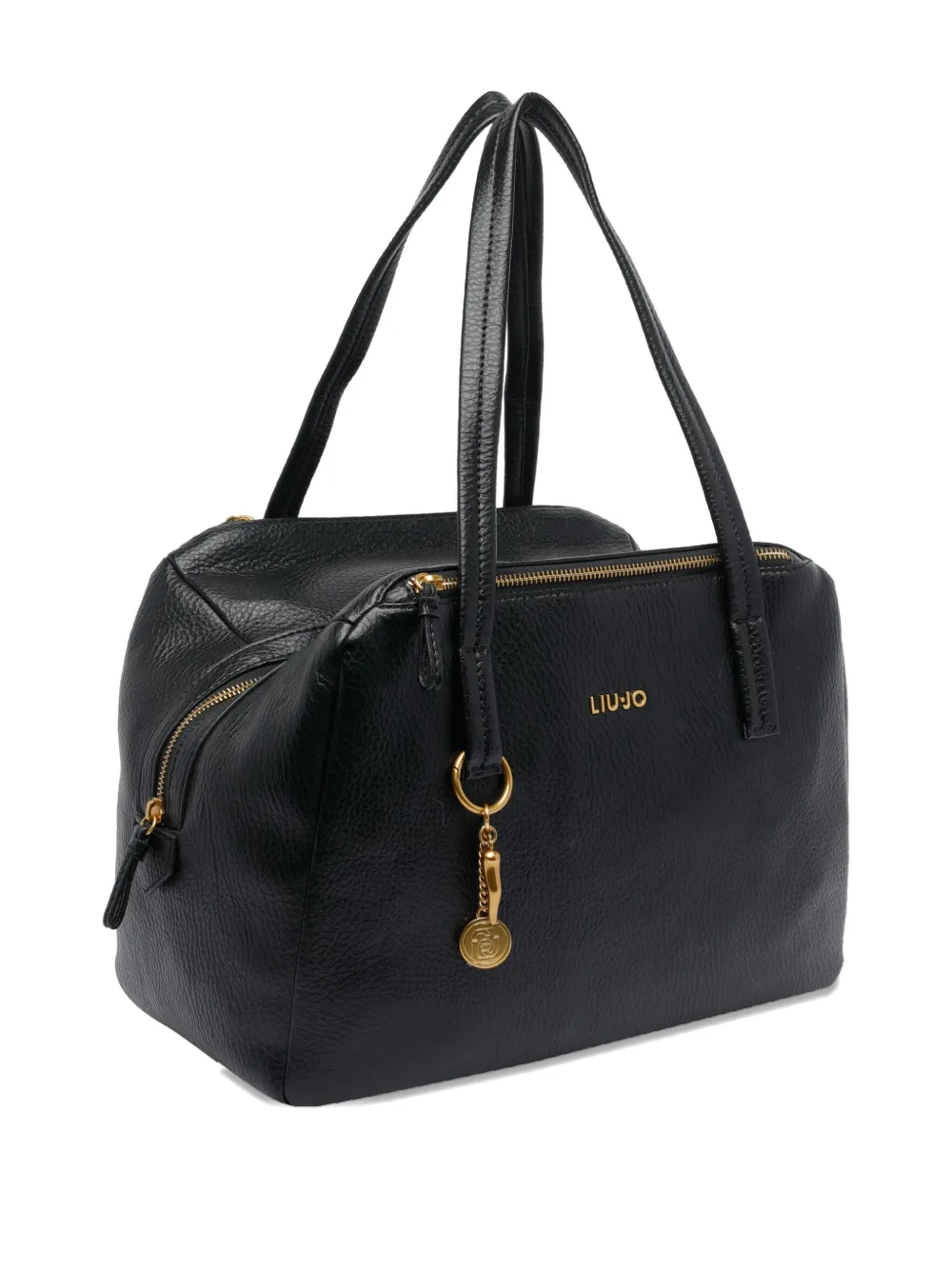 Liu •jo Medium Logo-plaque Tote Bag In Black