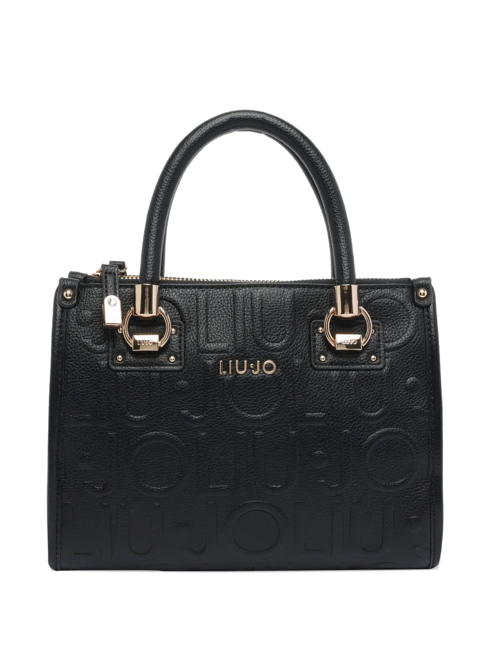 Liu •jo Embossed-logo Tote Bag In Black