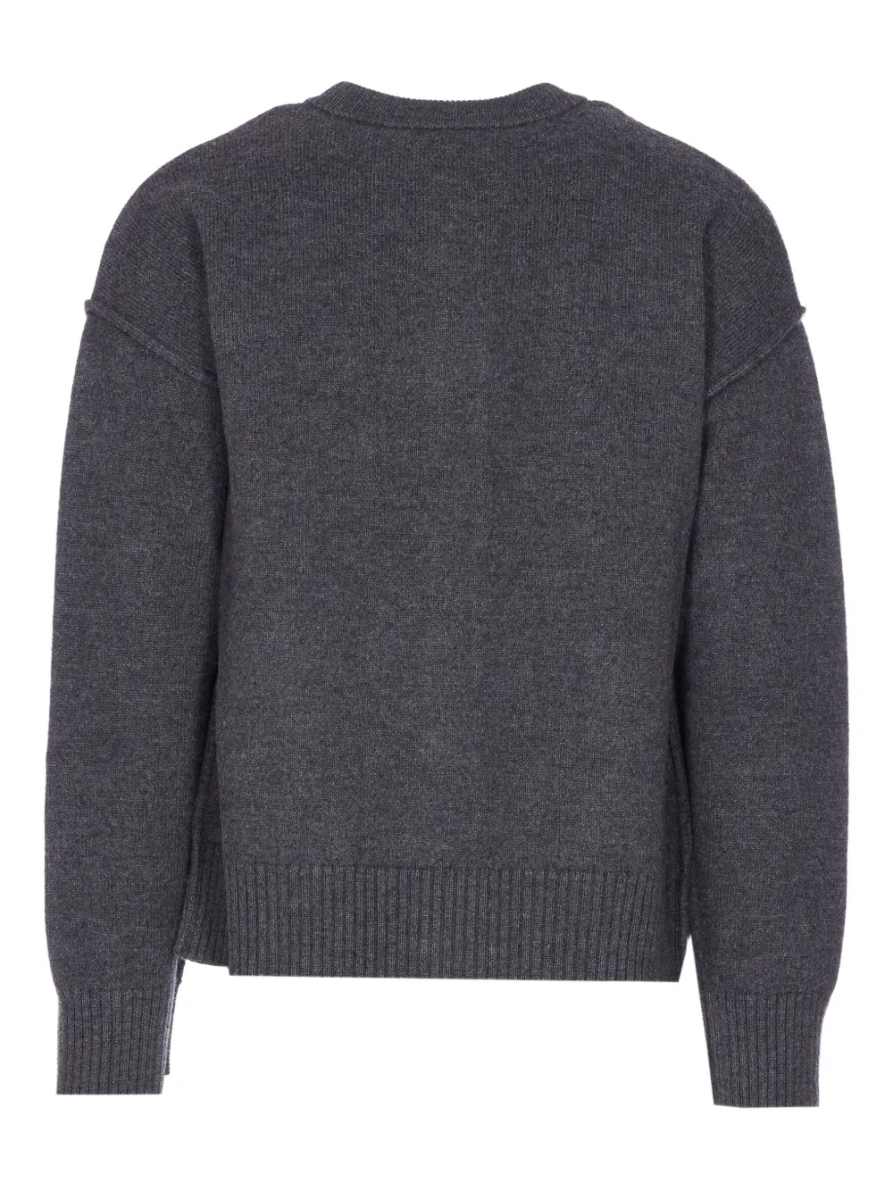 Ami Alexandre Mattiussi Ami De Coeur Button-up Cardigan In Gray