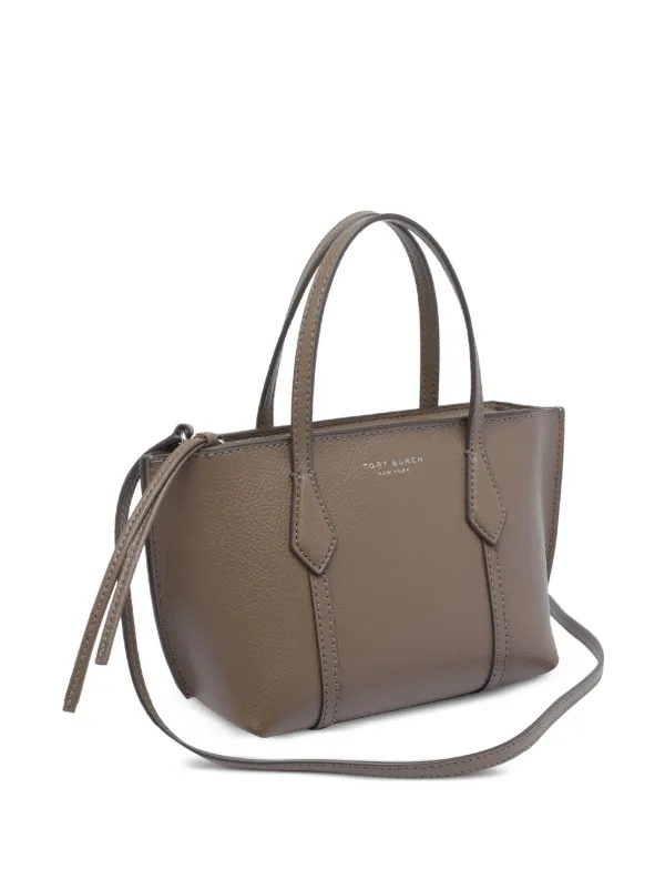Tory Burch Mini Perry Zip Tote Bag | Brown | FARFETCH