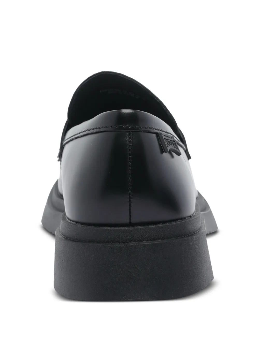 Camper Leren penny loafers Zwart
