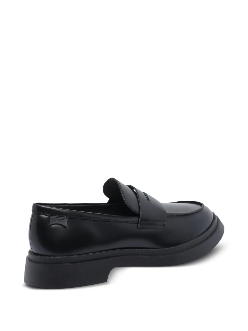 Camper Leren penny loafers Zwart