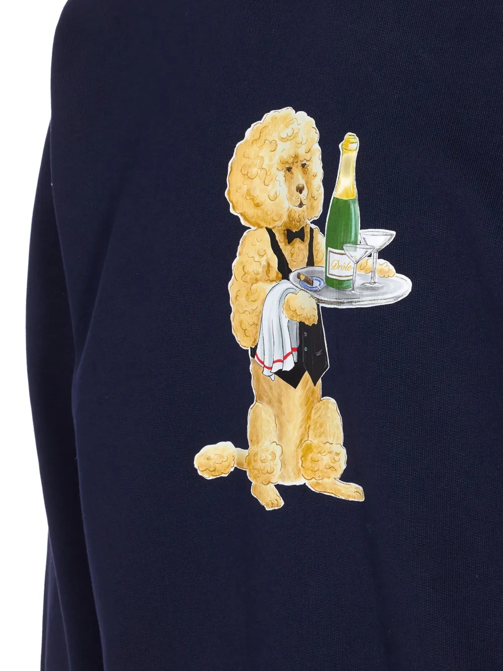 Drôle De Monsieur Le Poodle Sweatshirt In Blue