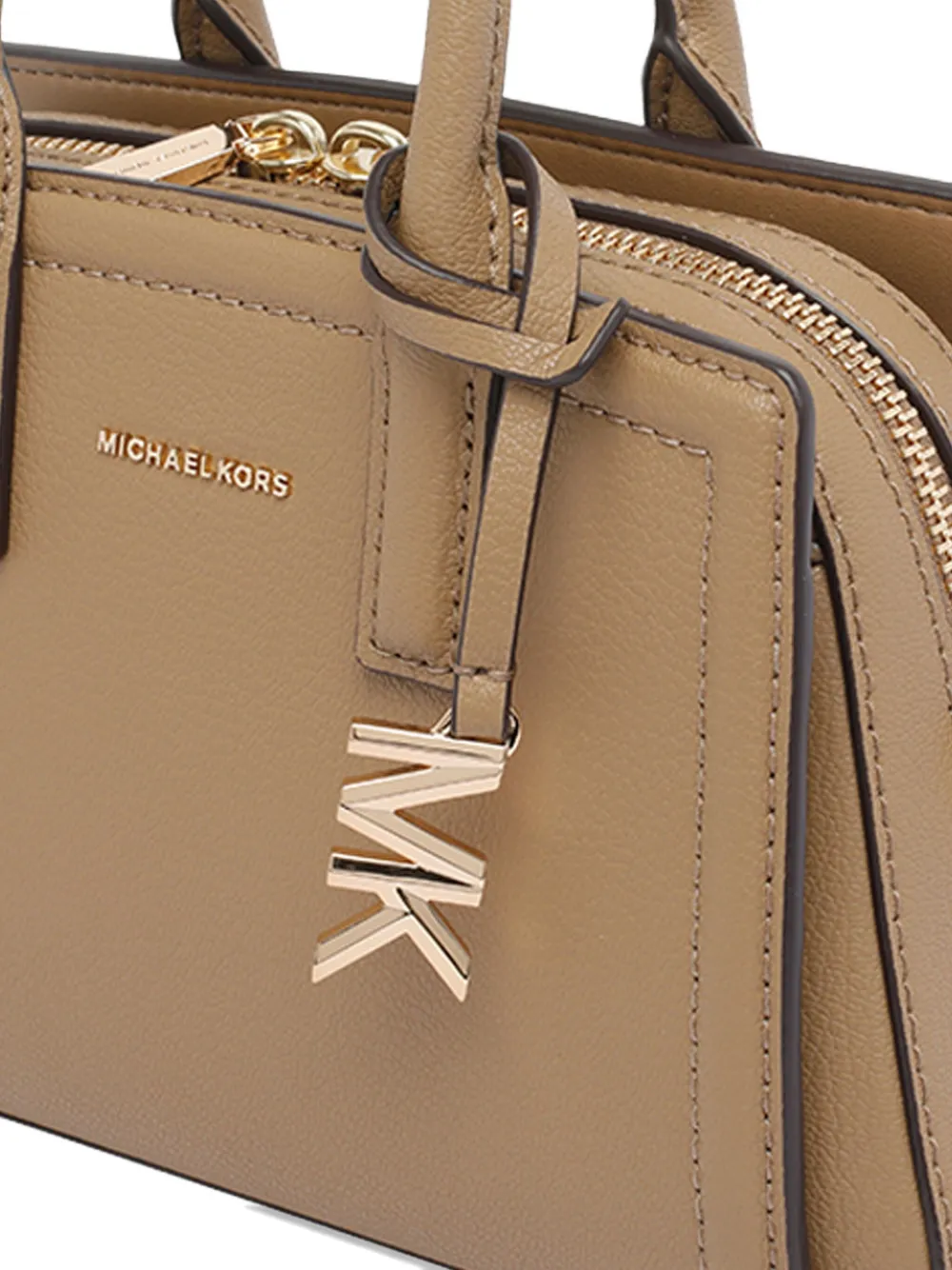 Michael Michael Kors Small Laila Logo-charm Tote Bag In Neutral