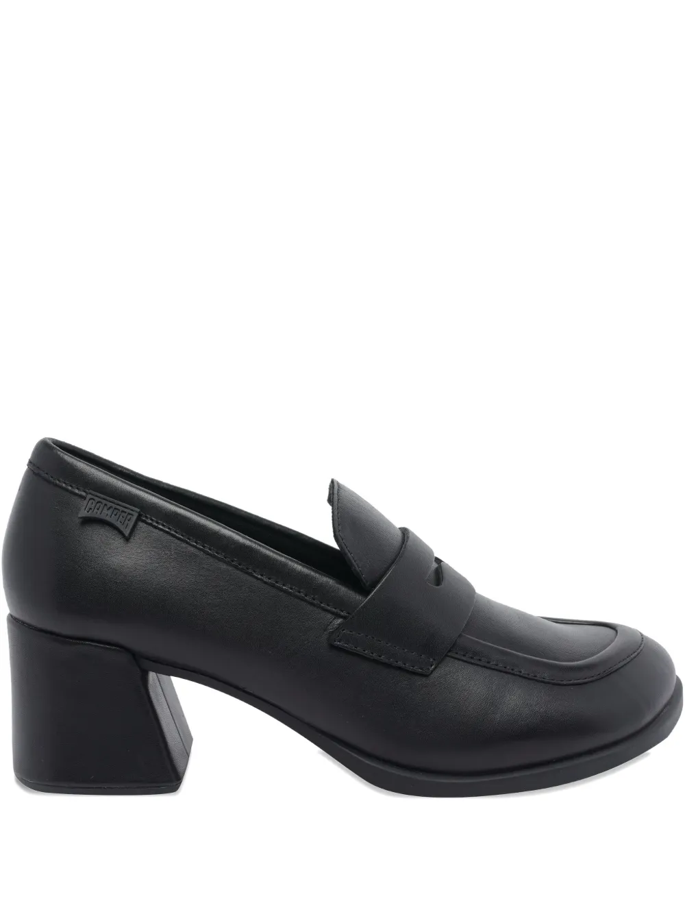 Camper 65mm Kora square-toe block-heel pumps Black