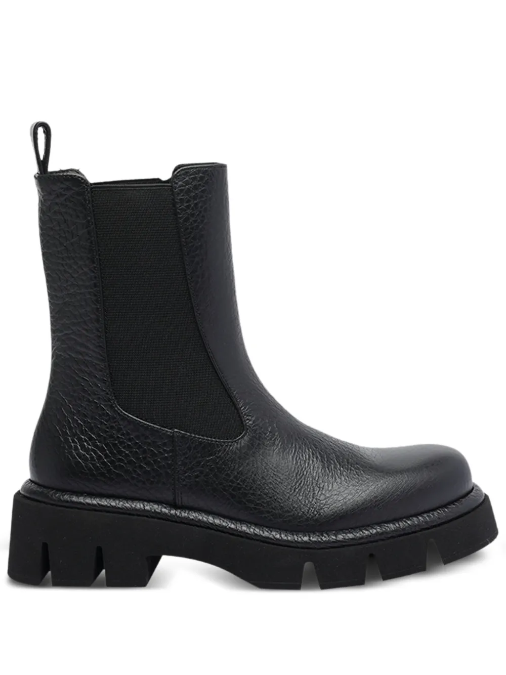 Paloma Barceló elastic-panelled calf leather boots Black