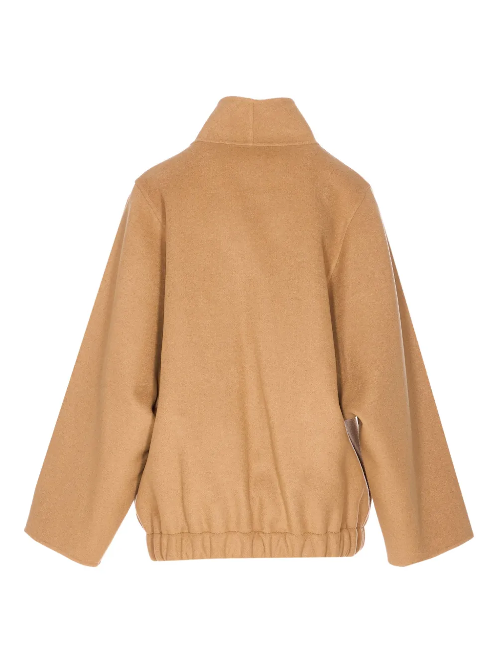 Khaite Wide-sleeve Zip-front Jacket In Gold