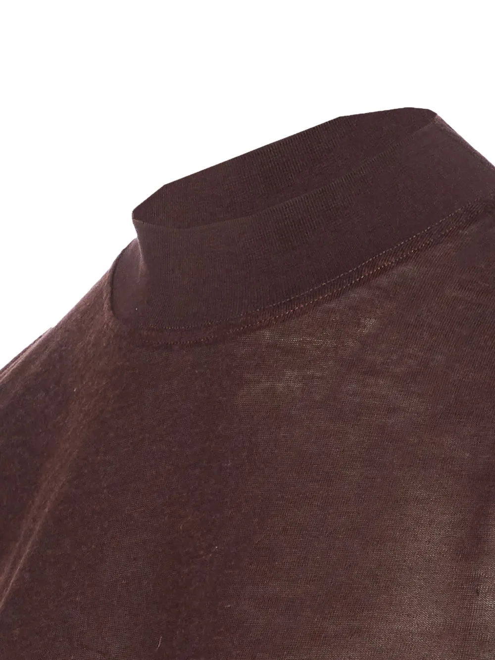 Filippa K Knitwear Crewneck Long Sleeve Mock Neck In Brown