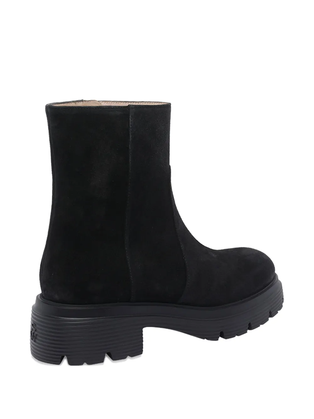 Stuart Weitzman zip-detail suede boots Black
