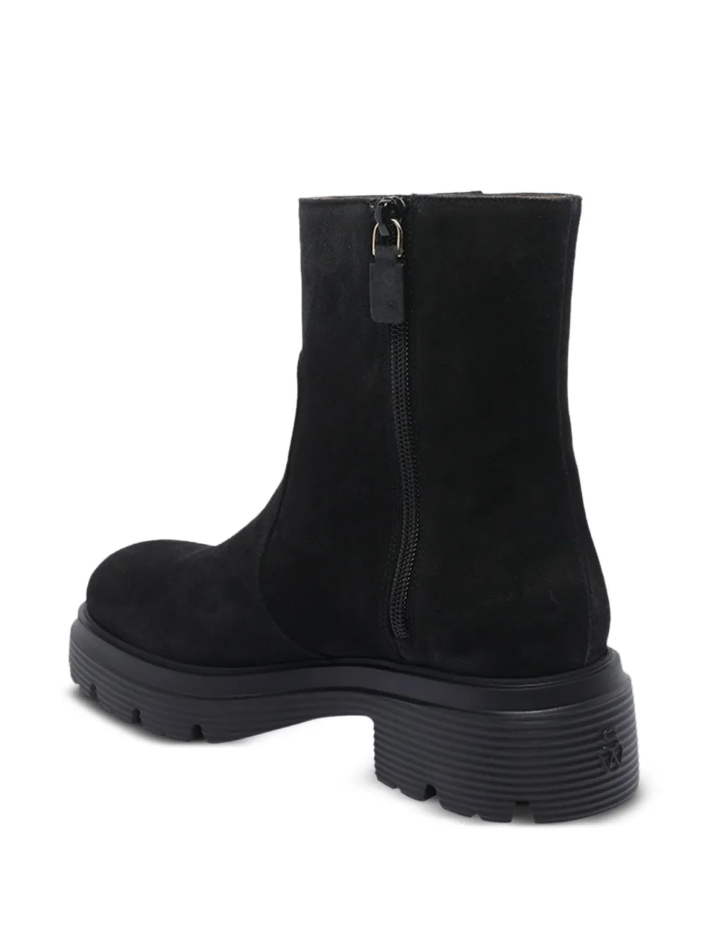 Stuart Weitzman Suède laarzen met ritsdetail Zwart