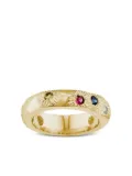 Bleue Burnham Mycorrhizal textured multi-stone ring - Gold