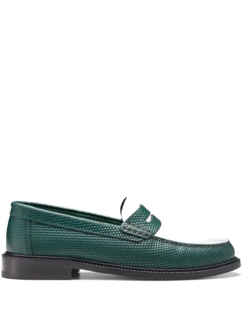 VINNY'S embossed-leather loafers