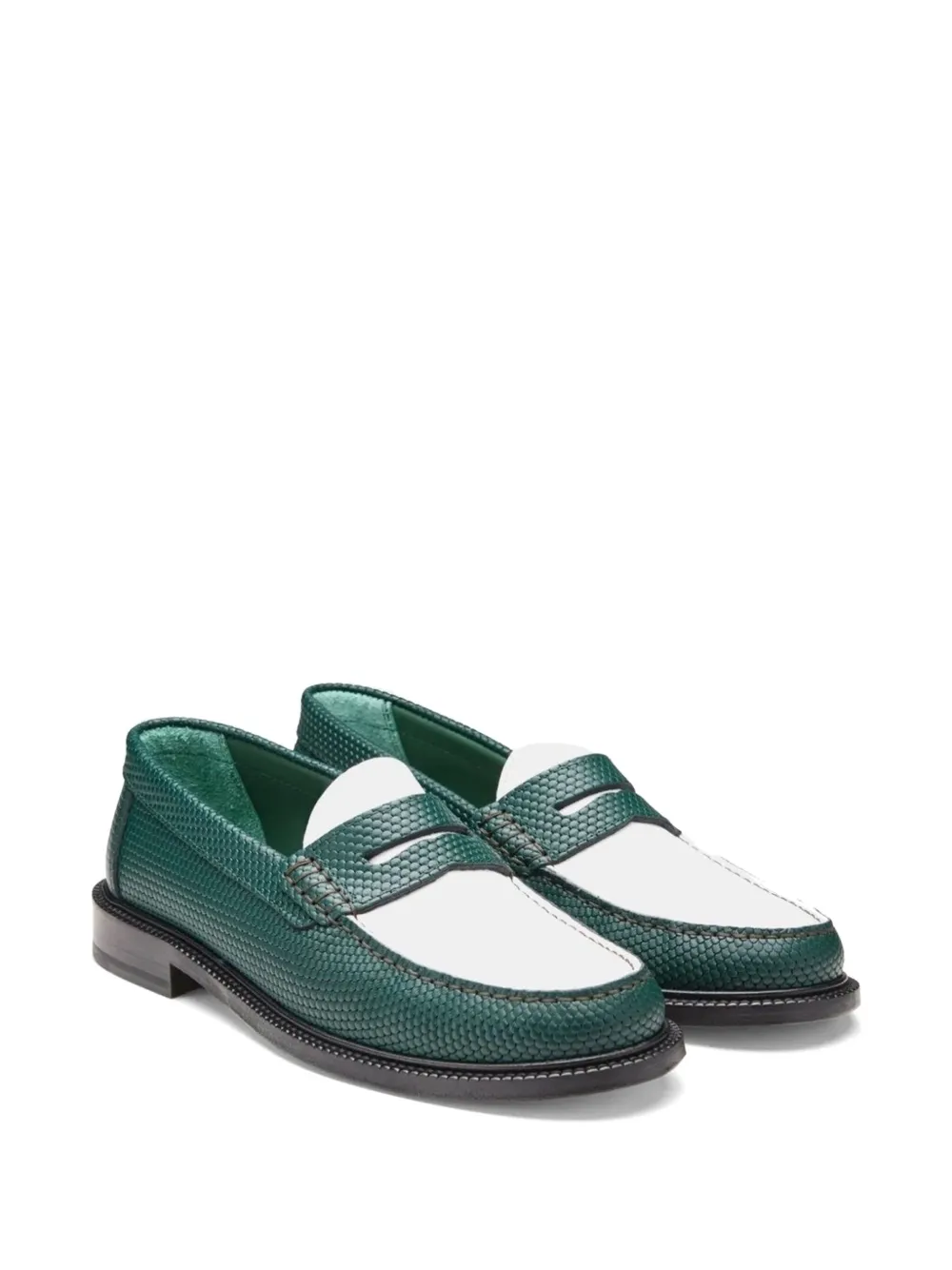 VINNY'S embossed-leather loafers | Women | Image 2
