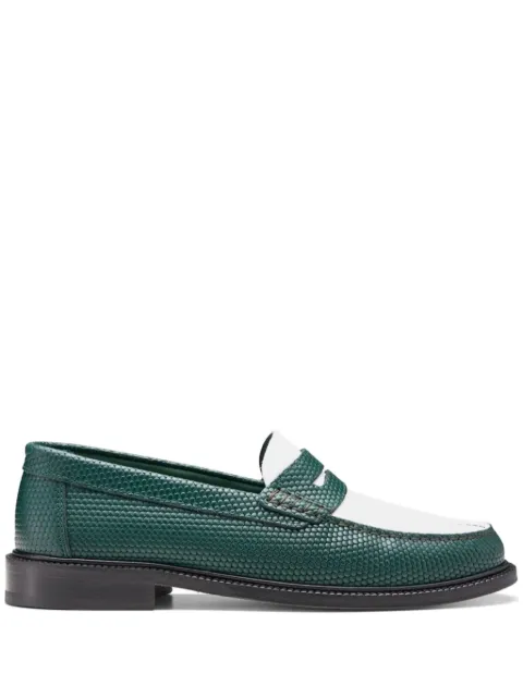 VINNY'S embossed-leather loafers