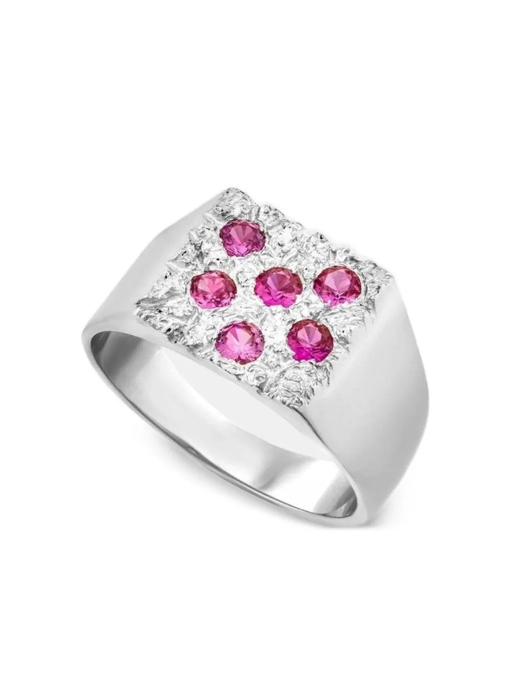 Bleue Burnham The Mini Rose Garden ruby signet ring | Men | Image 2