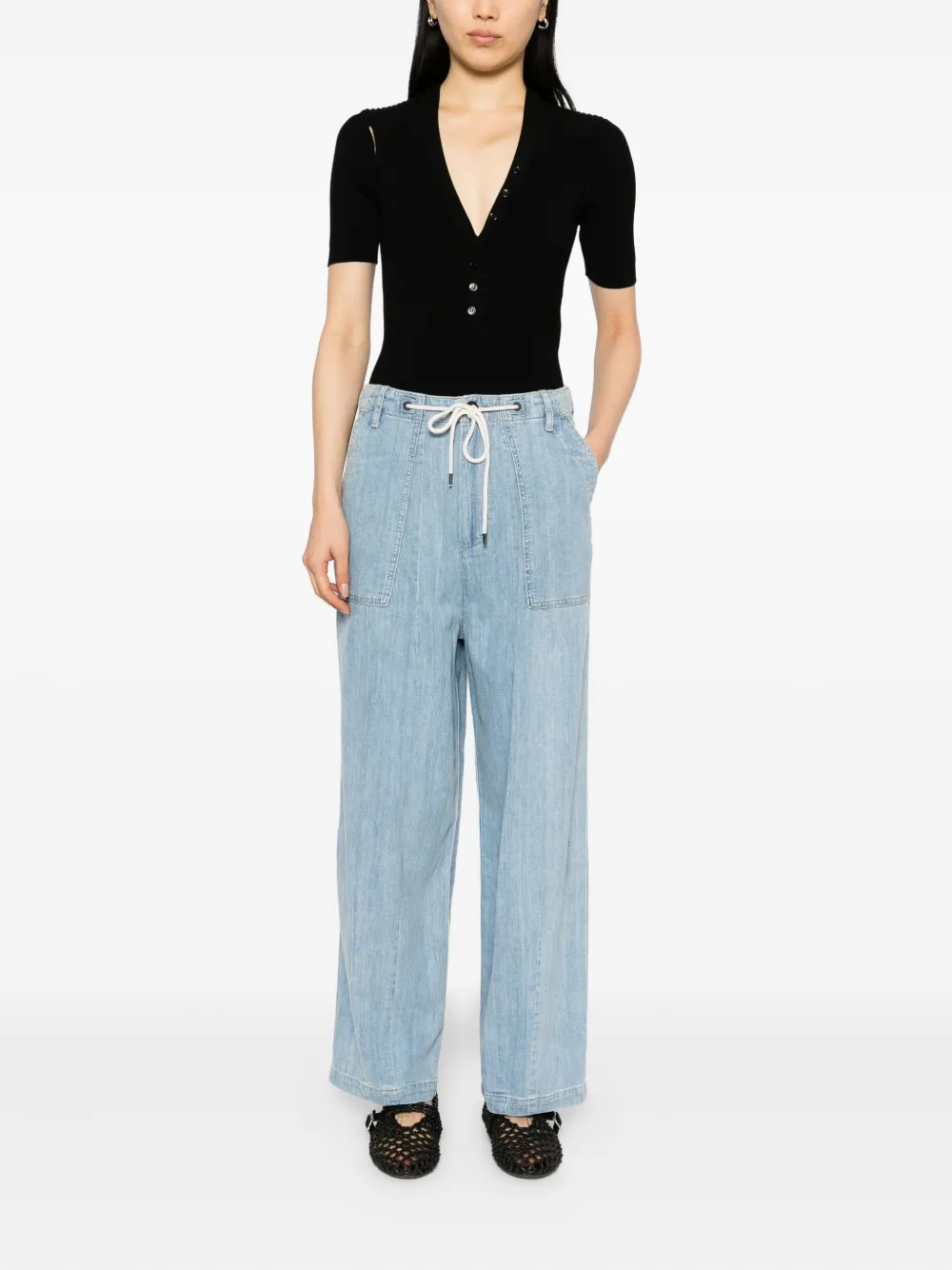 James Perse Katoenen jeans - Blauw