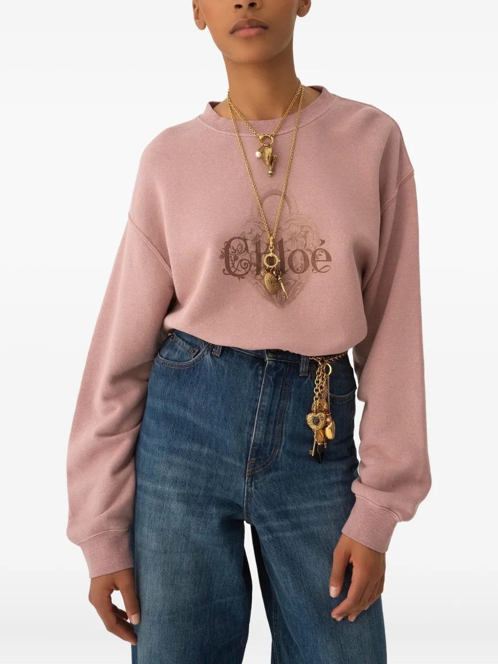 Chloé Sweater met ronde hals Roze