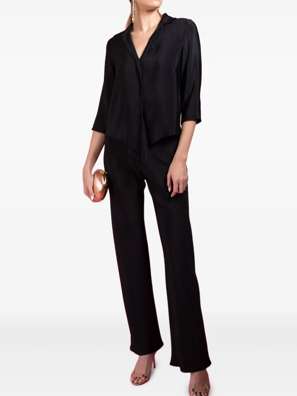 Peter Cohen Frolic top - Zwart
