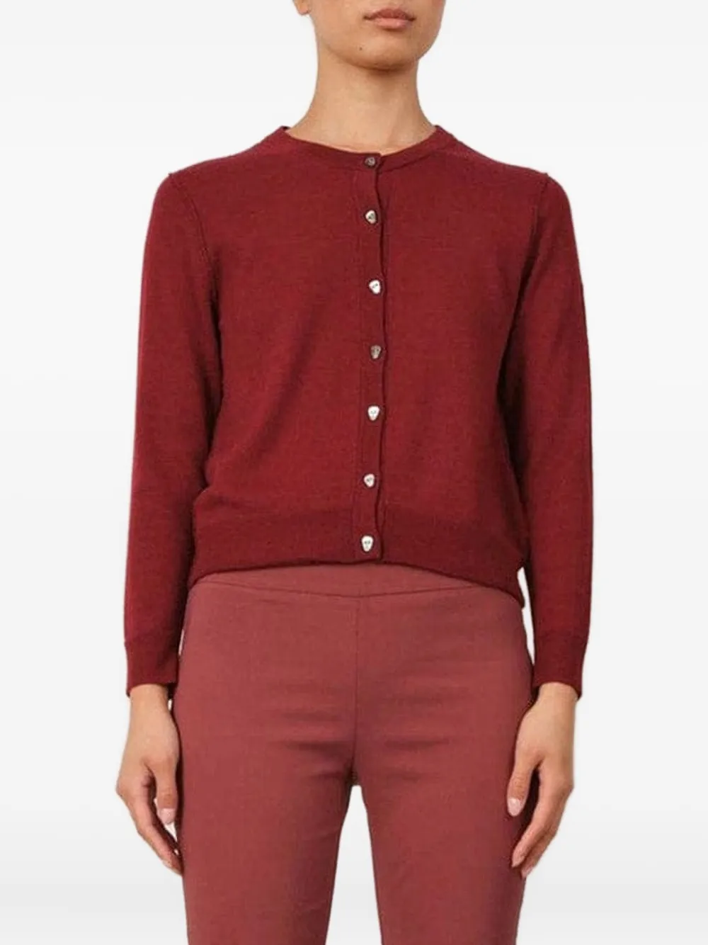 Avenue Montaigne Leo cropped broek - Rood