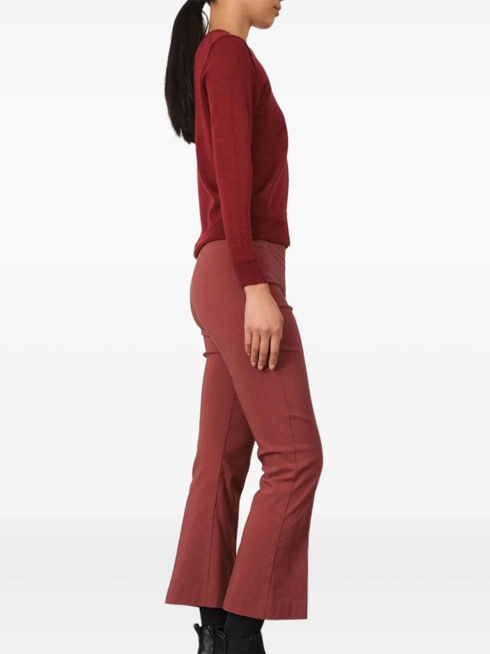 Avenue Montaigne Leo cropped broek Rood