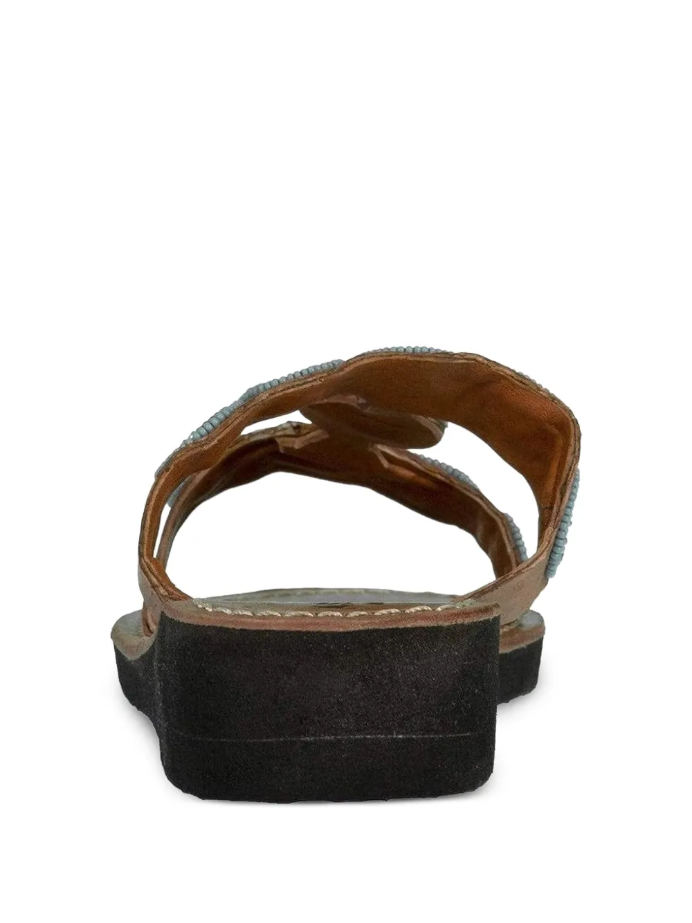 Aspiga Kira Beaded Flat Sandals In Brown