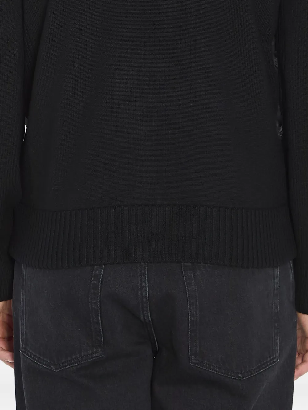Moncler Logo-patch Padded Jacket In Black