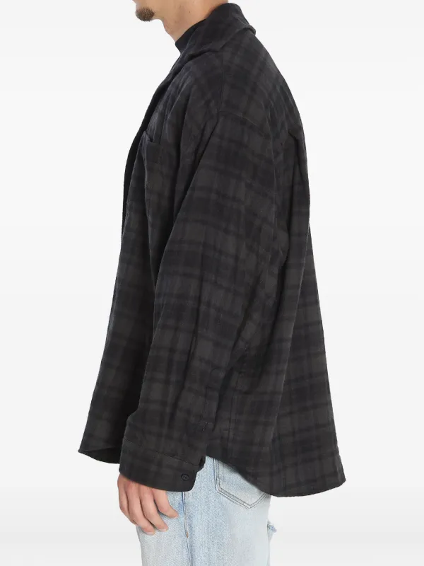 BALENCIAGA バレンシアガ トロンプルイユ長袖レイヤードシャツサイズ2 Balenciaga レイヤード シャツ | ブラック | FARFETCH JP