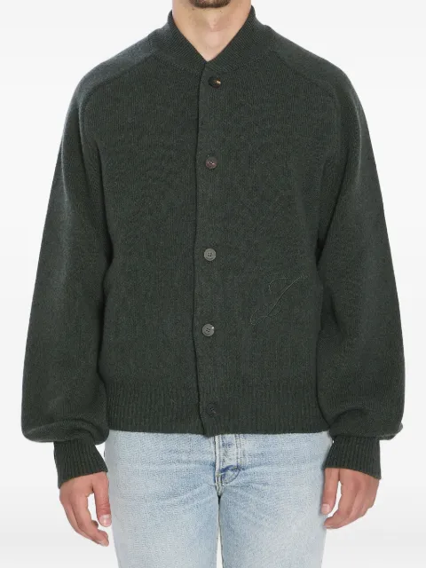 Jacquemus cárdigan tejido de canalé con mangas raglán