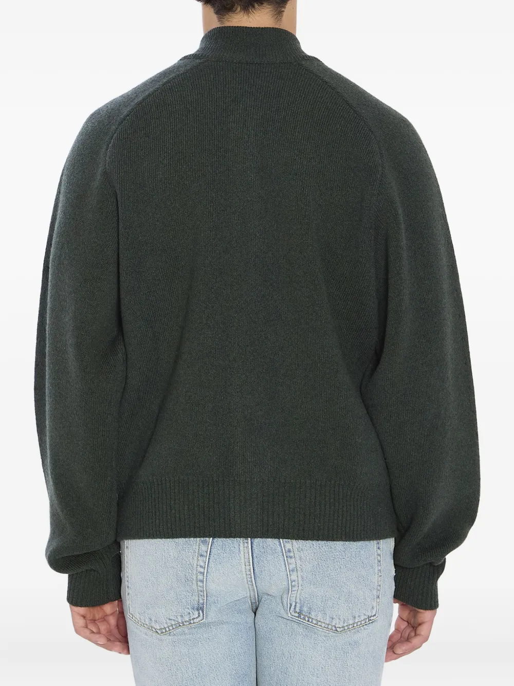 Jacquemus Ribbed Raglan-sleeve Cardigan In Multi