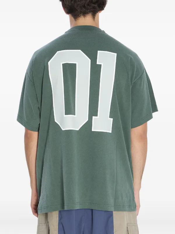 Balenciaga graphic-print T-shirt | Green | FARFETCH
