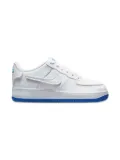 Nike Kids Air Force 1 ""White / Royal Blue"" low sneakers