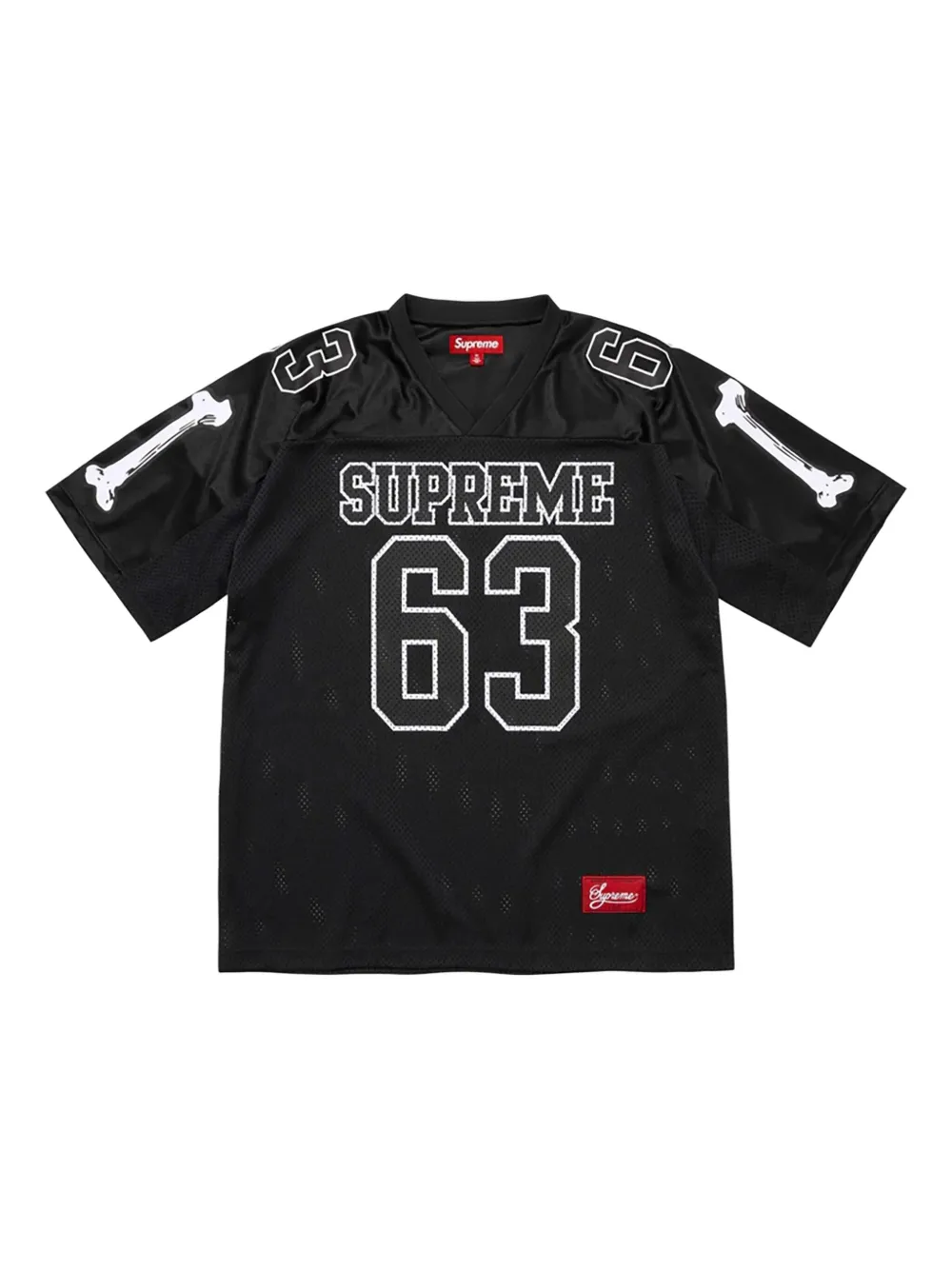 Supreme Stadium Bones Football Tシャツ - ブラック Supreme Stadium Bones Football Tシャツ - ブラック