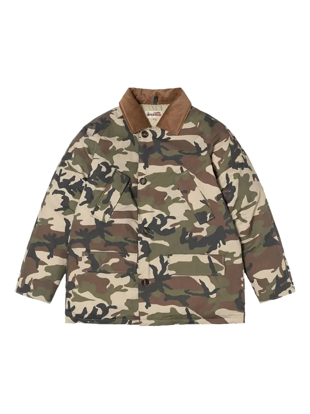 Denim Tears x Stüssy camouflage-pattern jacket | Green | Image 1