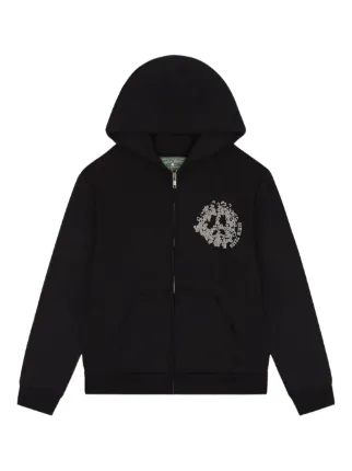 denim tears パーカー　ブラック　上のみ Denim Tears Cotton Wreath パーカー | ブラック | FARFETCH JP