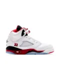 Nike Kids Air Jordan 5 ""White/Fire Red"" sneakers