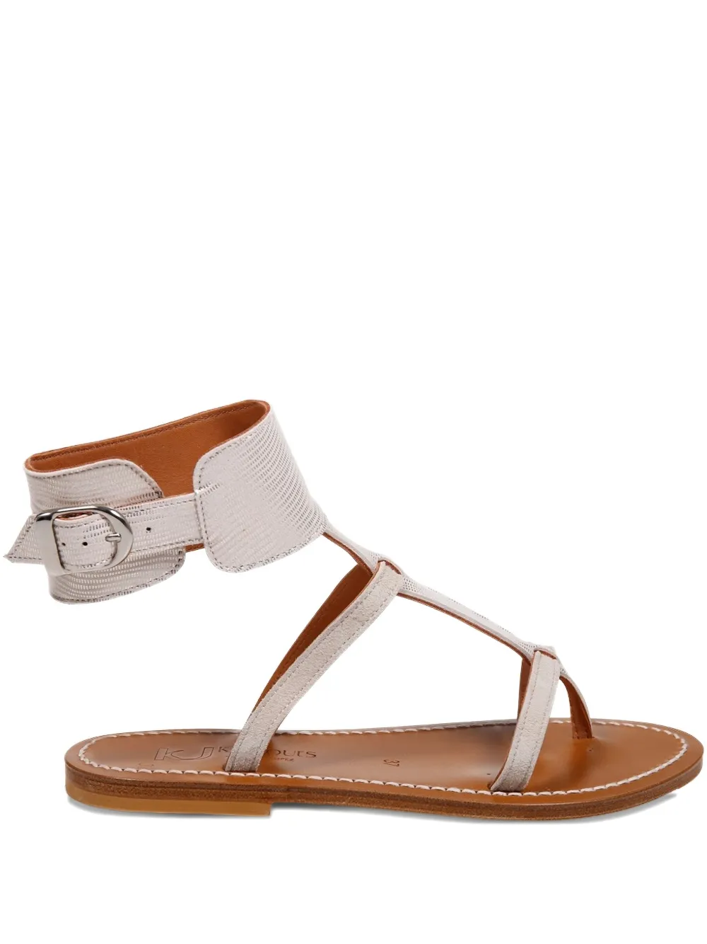 K. Jacques buckle-fastening leather sandals Neutrals