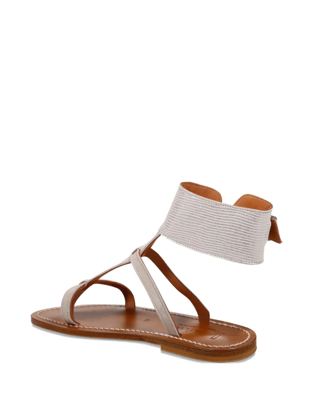 K. Jacques buckle-fastening leather sandals Neutrals