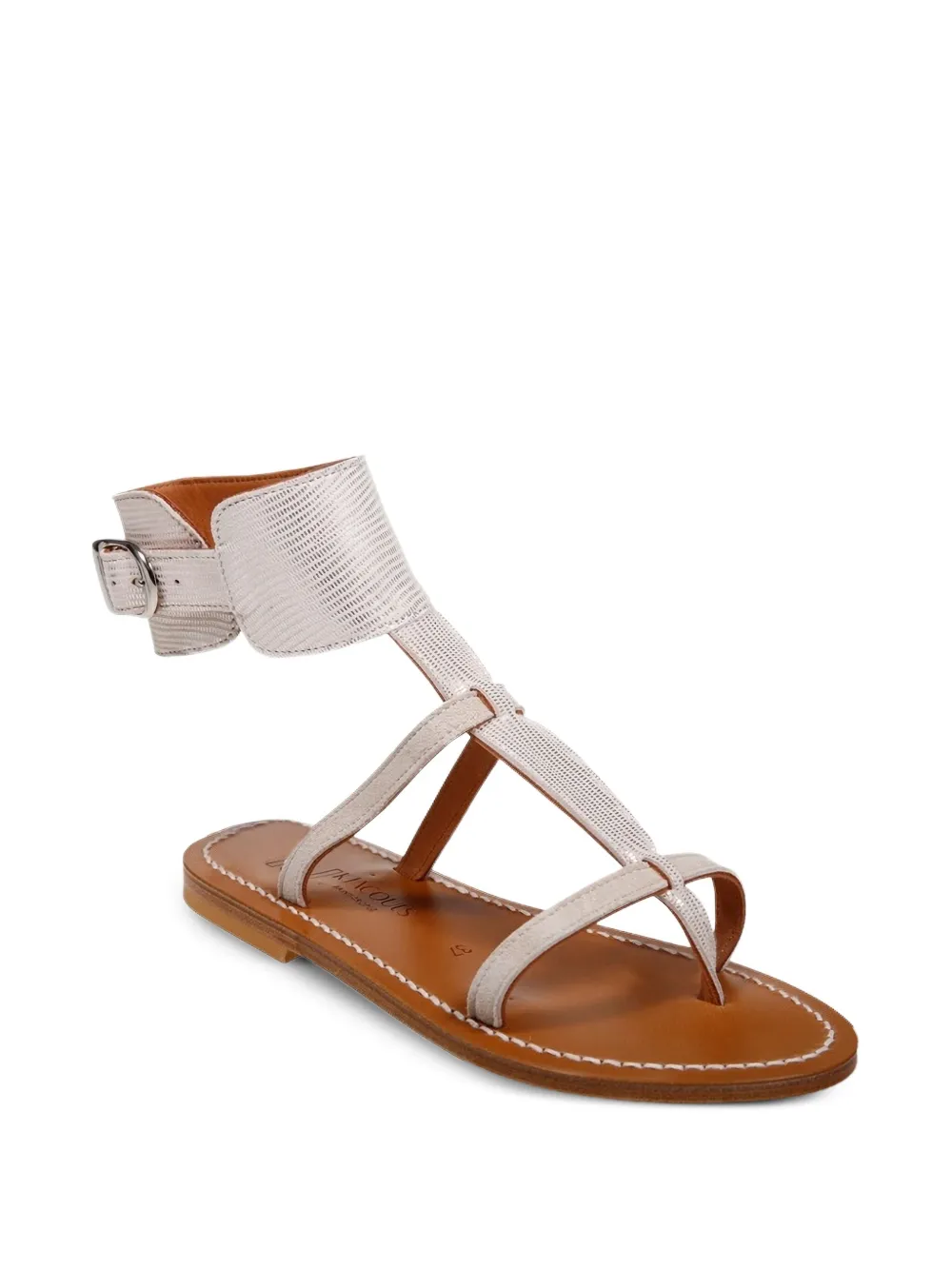 K. Jacques buckle-fastening leather sandals Neutrals