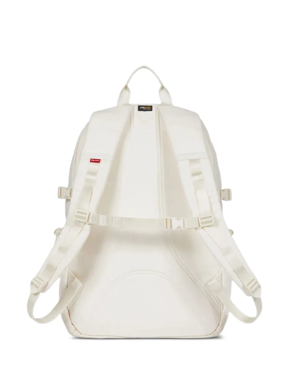 Supreme logo-plaque denim backpack | Women | Image 2