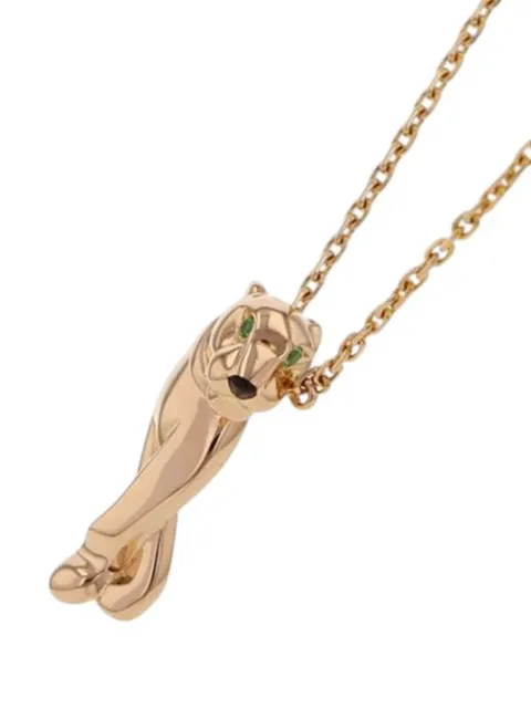 Cartier collar con dije en oro rosa de 18kt con ónix y tsavorita 2015-2025