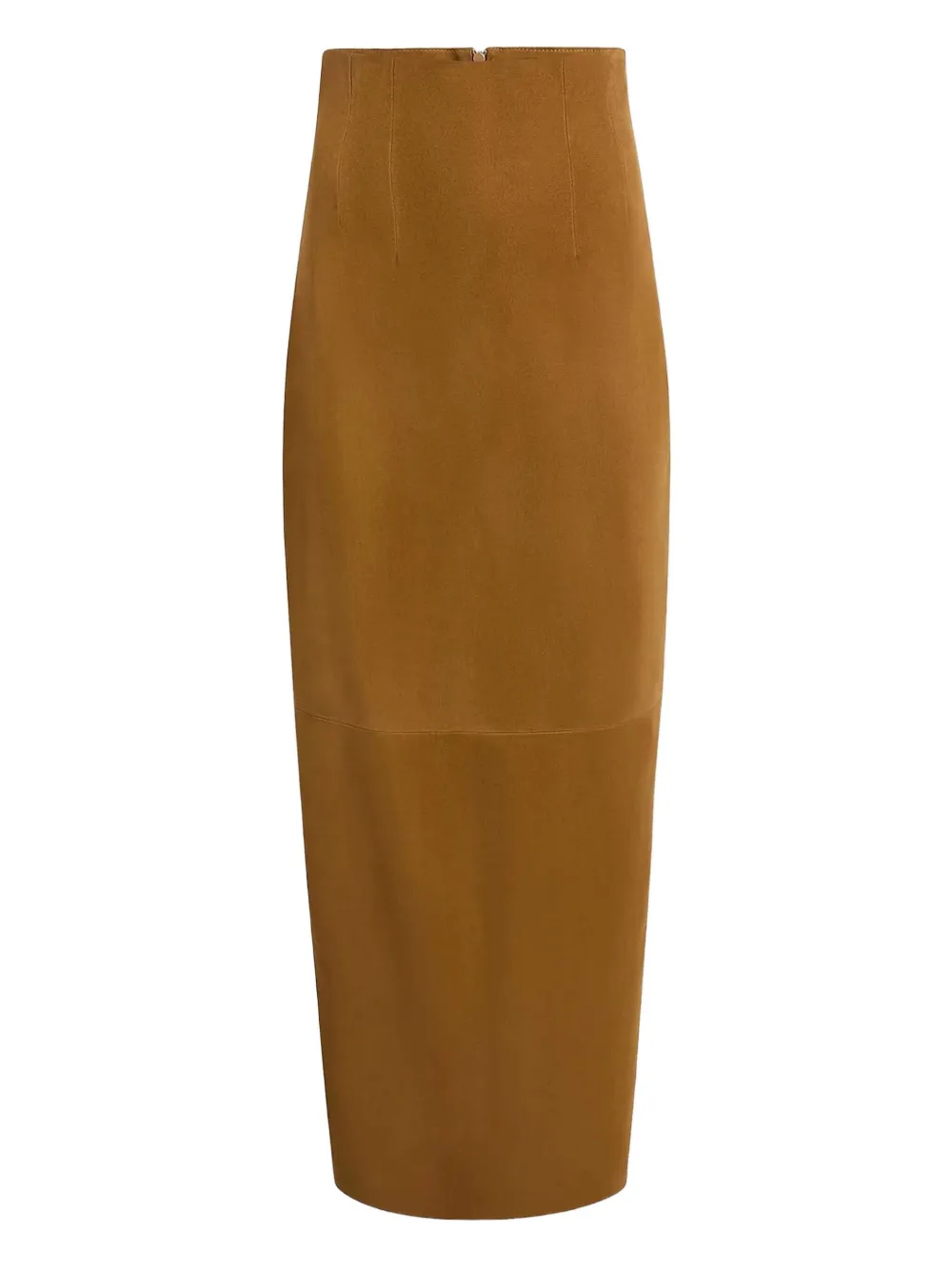 KHAITE suede maxi skirt | Brown | Image 1