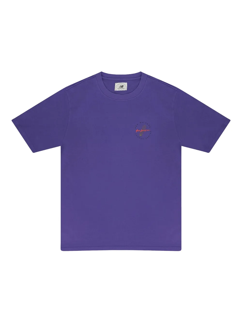 Aimé Leon Dore x New Balance garment-dyed "Purple" T-shirt | Purple | Image 1