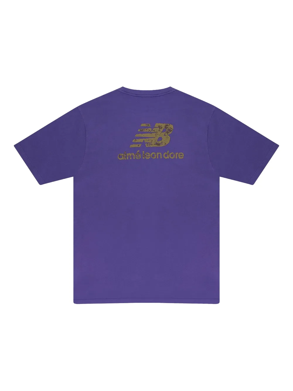 Aimé Leon Dore x New Balance garment-dyed "Purple" T-shirt | T-Shirts | Image 2