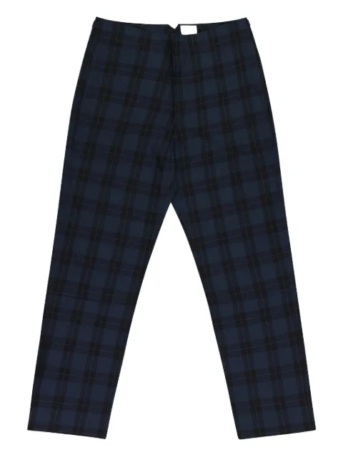 Aimé Leon Dore Stadium plaid "Navy Blue" trousers