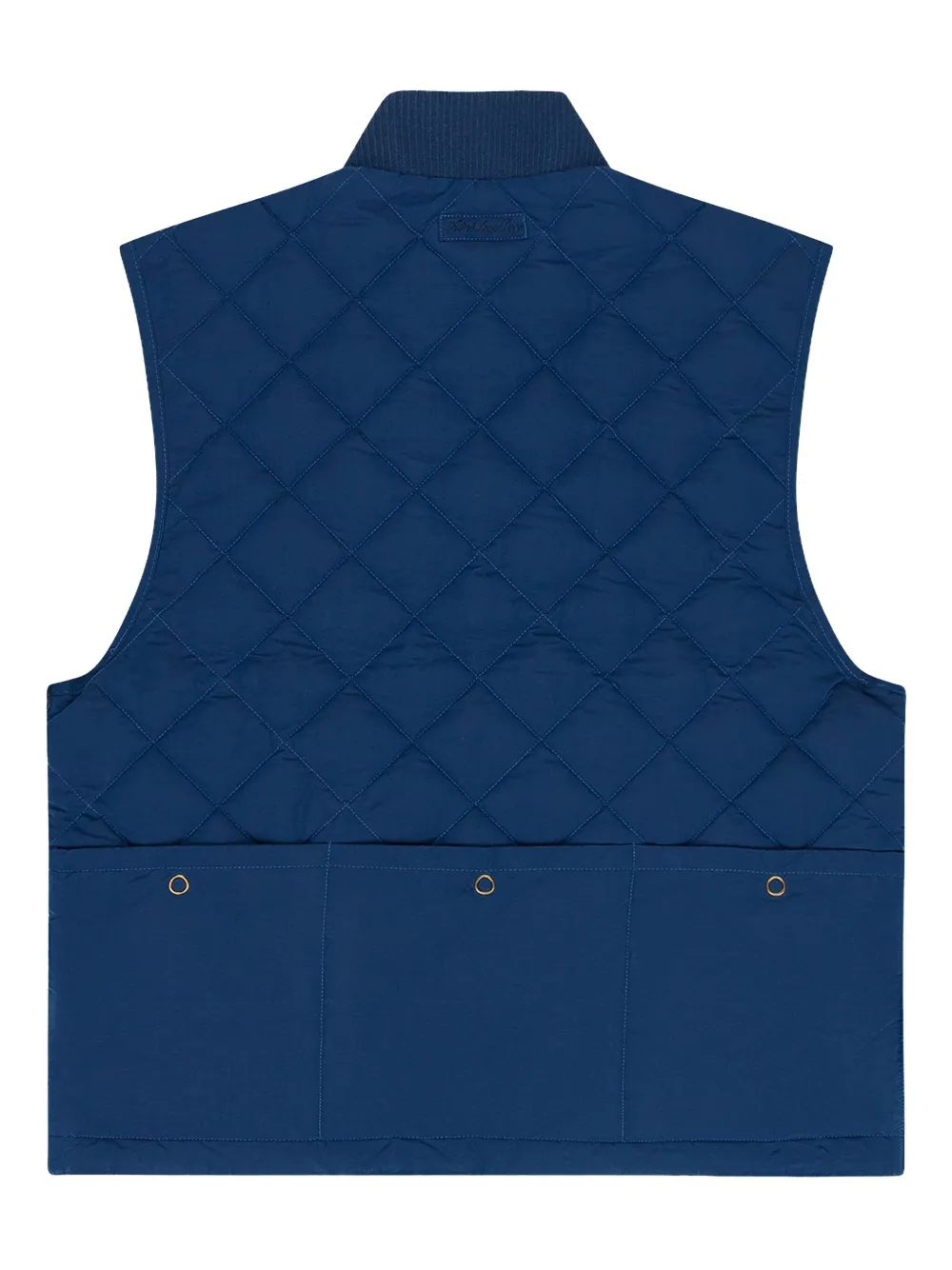 Aimé Leon Dore Quilted Diamond-pattern Gilet In Blue