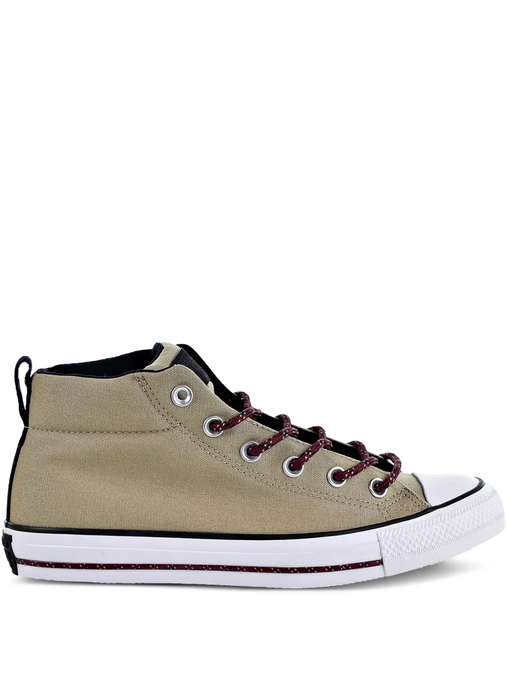 Converse Chuck Taylor All Star Hi Colorblock "Enamel Red Black White" sneakers Rood