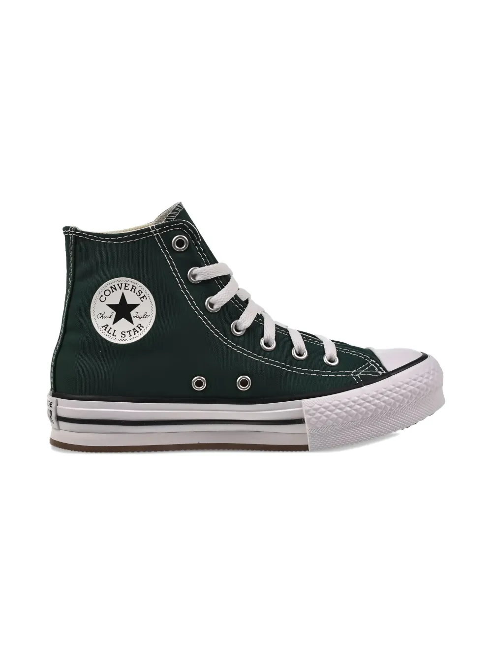 Converse Kids Chuck Taylor All Star EVA Lift Hi PS "Green Envy White Natural Ivory" sneakers